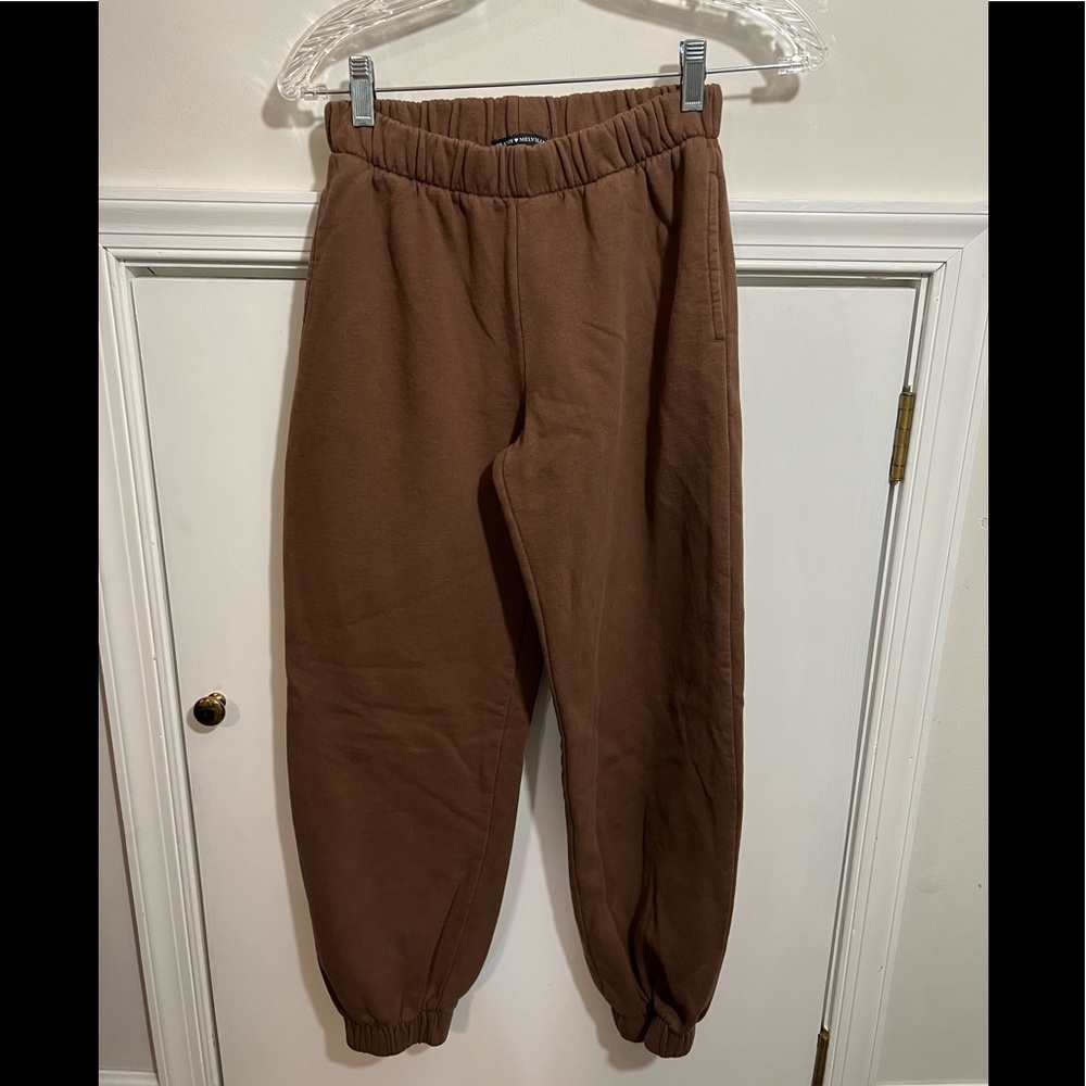 Brown Brandy Melville Rosa Sweatpants